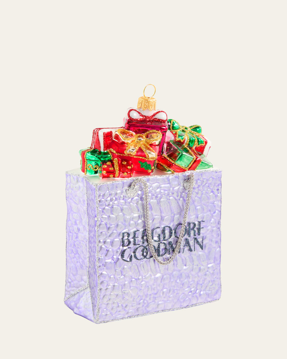 Bergdorf Goodman Shopping Bag Christmas Ornament